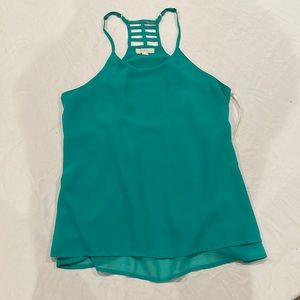 Green Halter Women’s Sheer Blouse